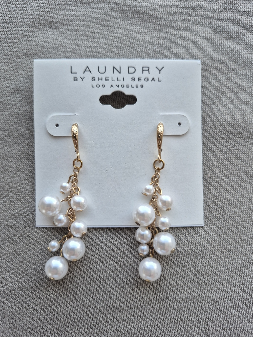 Laundry By Shelli Segal Gold-tone Pearl Cascade Drop Earrings